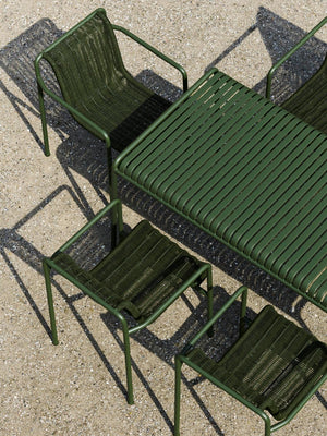 HAY Palissade Cord Dining tuinstoel Sky Grey