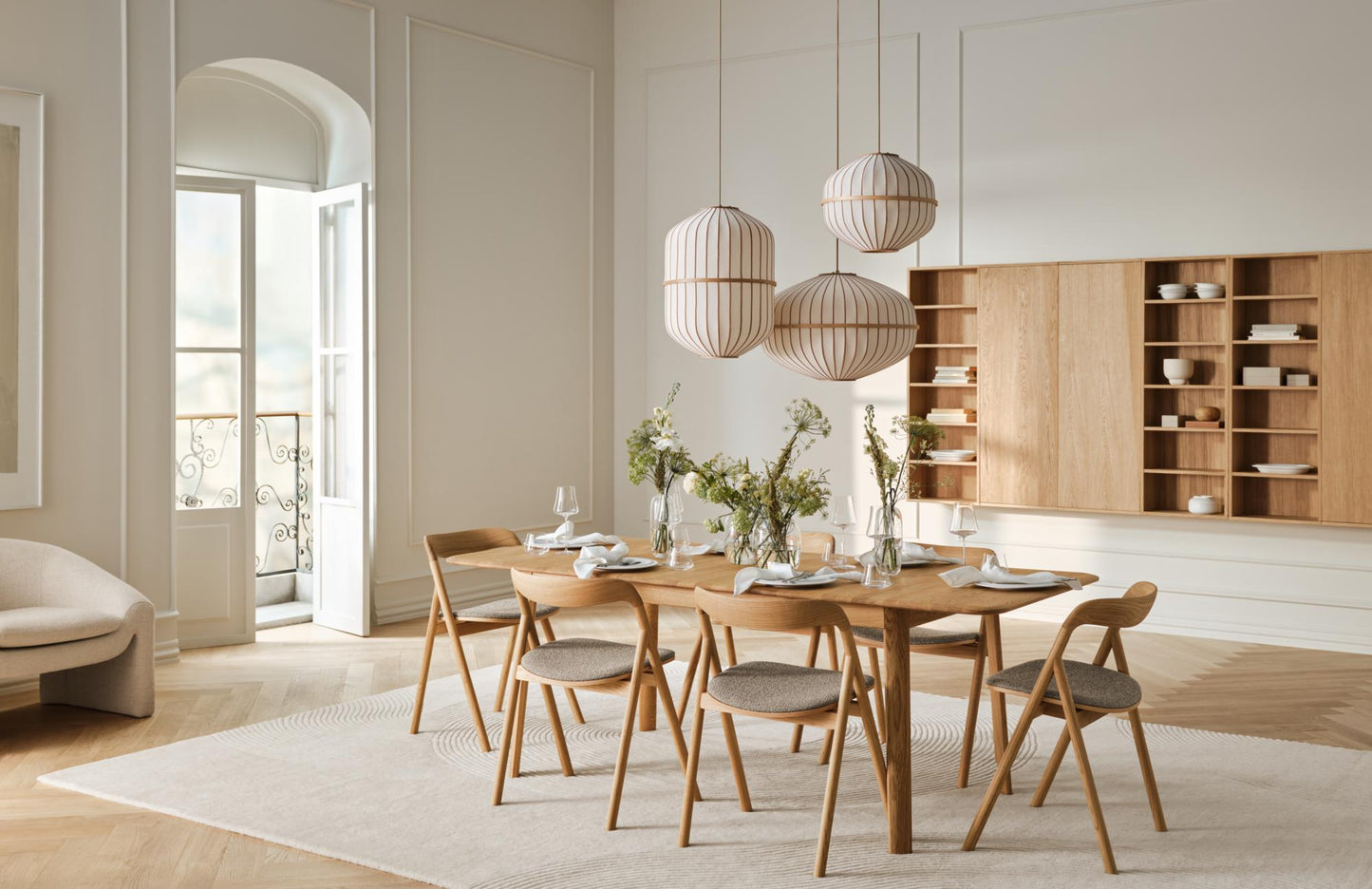 Bolia Lucén hanglamp Cylinder Ø62 cm oiled oak