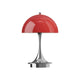 Louis Poulsen Panthella 160 Portable tafellamp Red Opal Chrome