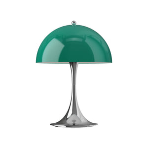 Louis Poulsen Panthella 250 Portable tafellamp Green Opal Chrome