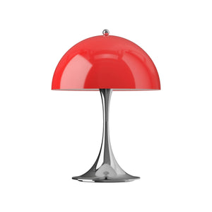 Louis Poulsen Panthella 250 Portable tafellamp Red Opal Chrome