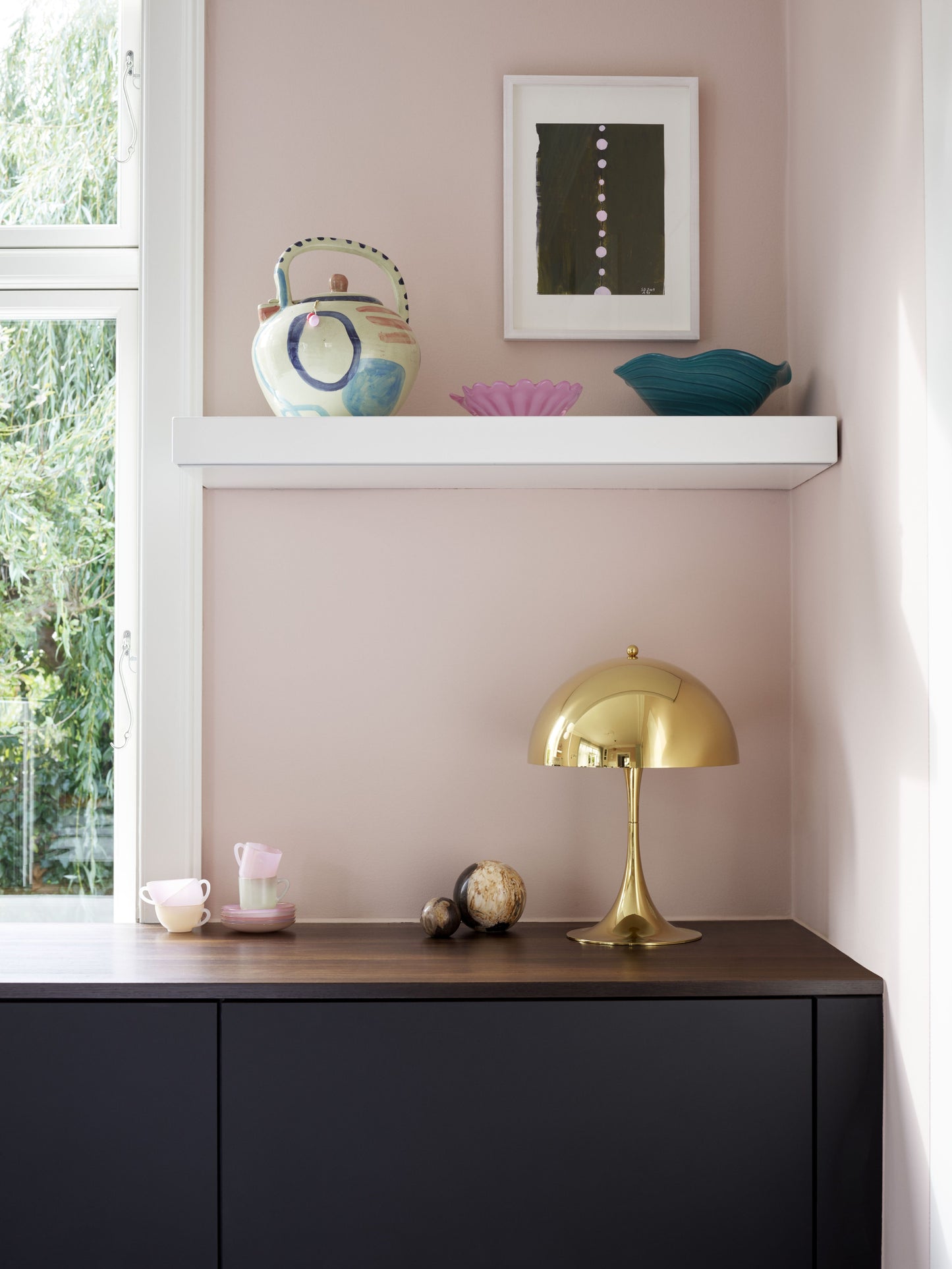 Louis Poulsen Panthella 320 tafellamp White Opal
