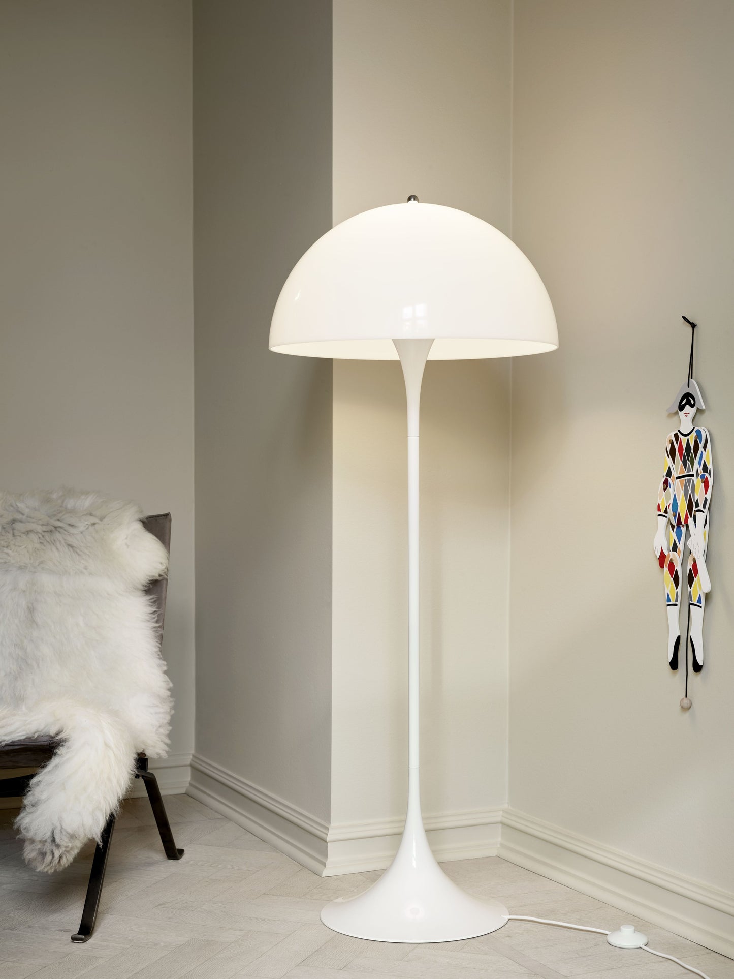 Louis Poulsen Panthella vloerlamp White Opal