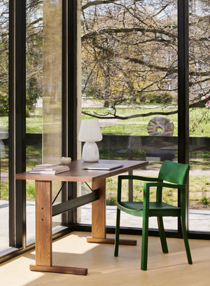 HAY Passerelle bureau 140x65 cm walnoot thyme green