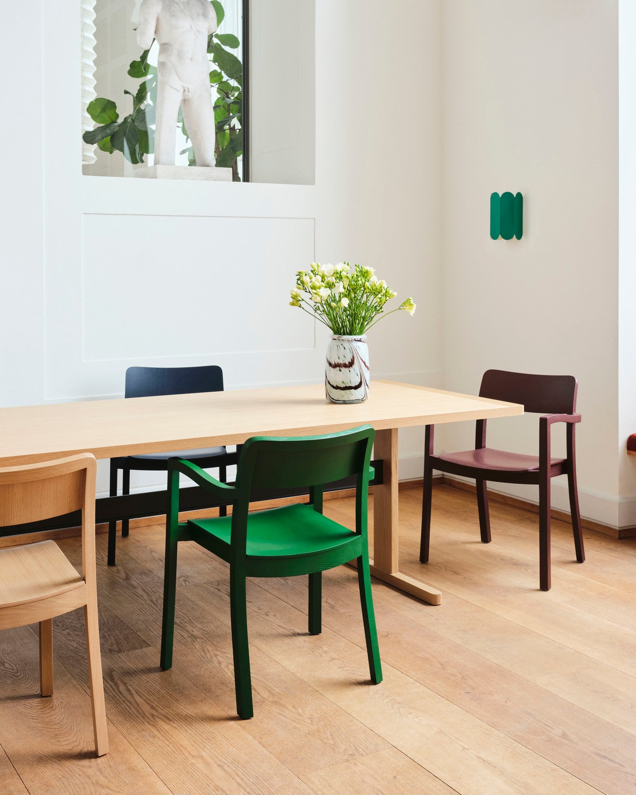 HAY Pastis eetkamerstoel met arm Pine Green