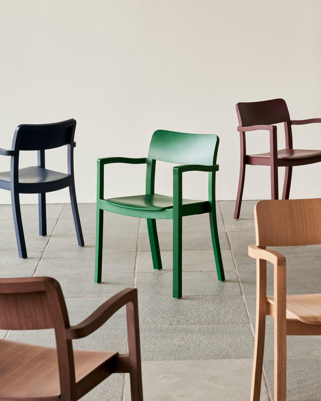 HAY Pastis eetkamerstoel met arm Pine Green
