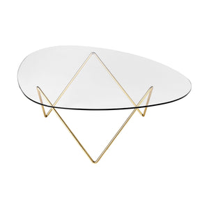 Gubi Pedrera salontafel brass semi matt