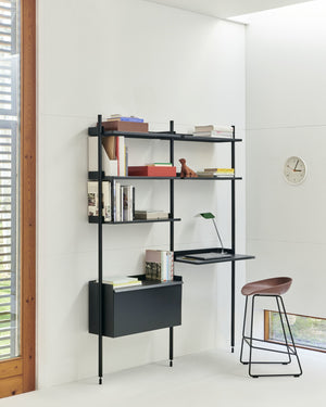 HAY About a Stool AAS 38 barkruk H75 wit Concrete Grey 2.0