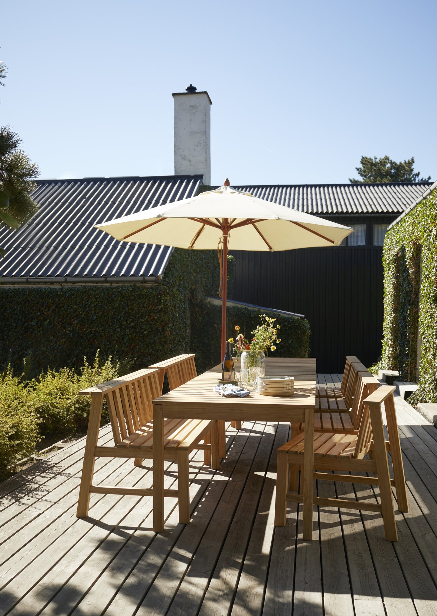 Fritz Hansen Messina parasol Ø270 cm Off White