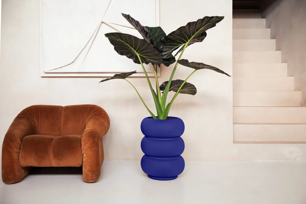 Elho Amber Roll High bloempot Ø43 cm Royal  Blue