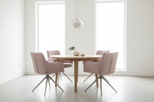HelloChair HC10 Qube eetkamerstoel spinpoot zwart Lodge Blossom