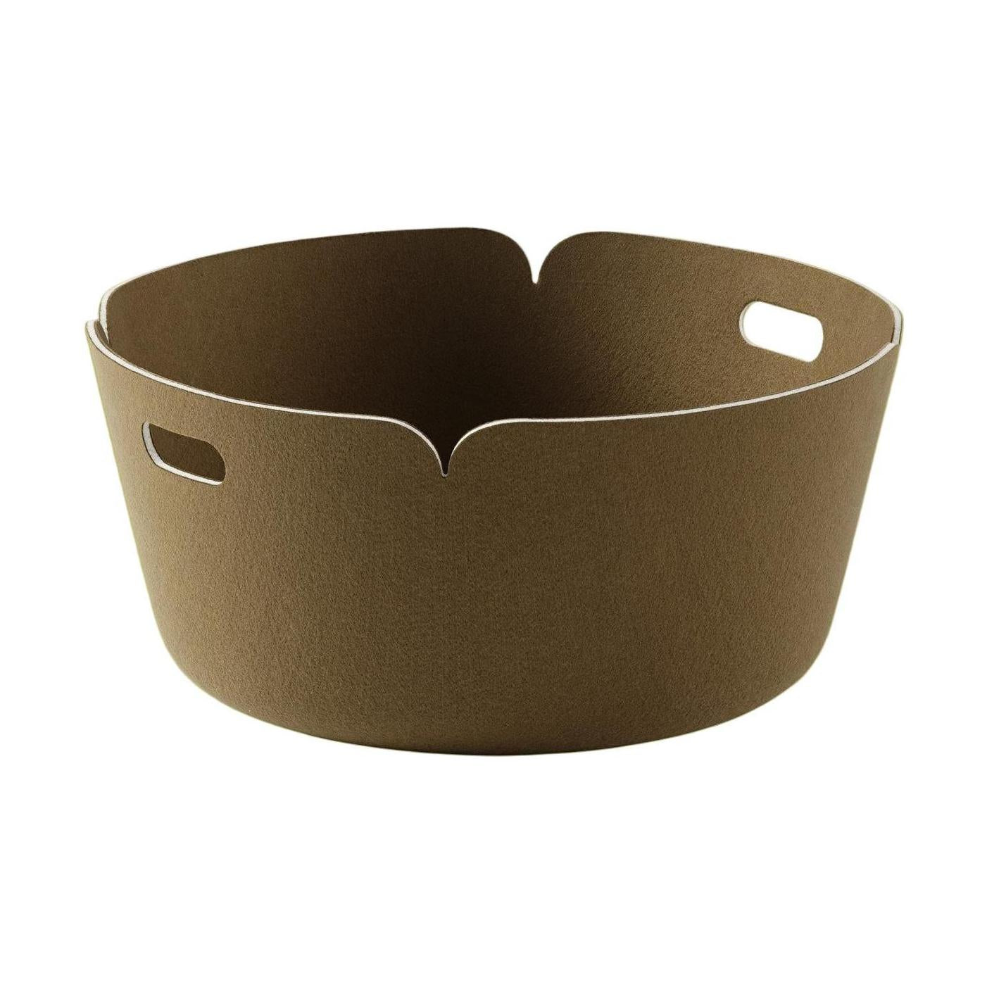 Muuto Restore Round opbergmand Brown Green