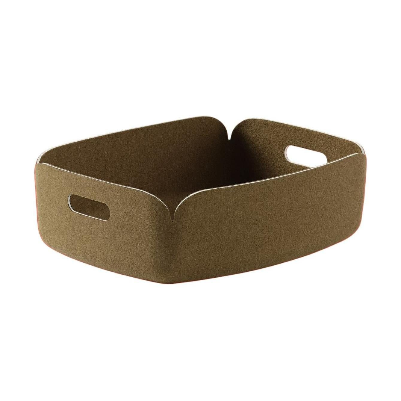Muuto Restore Tray opbergmand 40x31 cm Brown Green