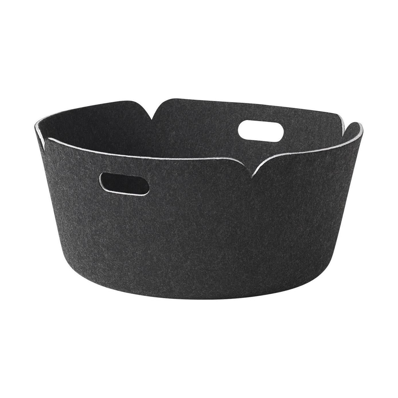 Muuto Restore Round opbergmand Black Melange