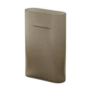 Muuto Ridge Vaas h35 taupe frosted glass