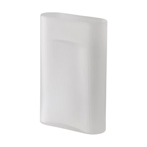 Muuto Ridge Vaas h35 wit frosted glass