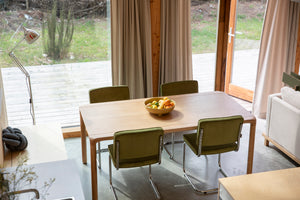 Zuiver Ridge Rib eetkamerstoel Green