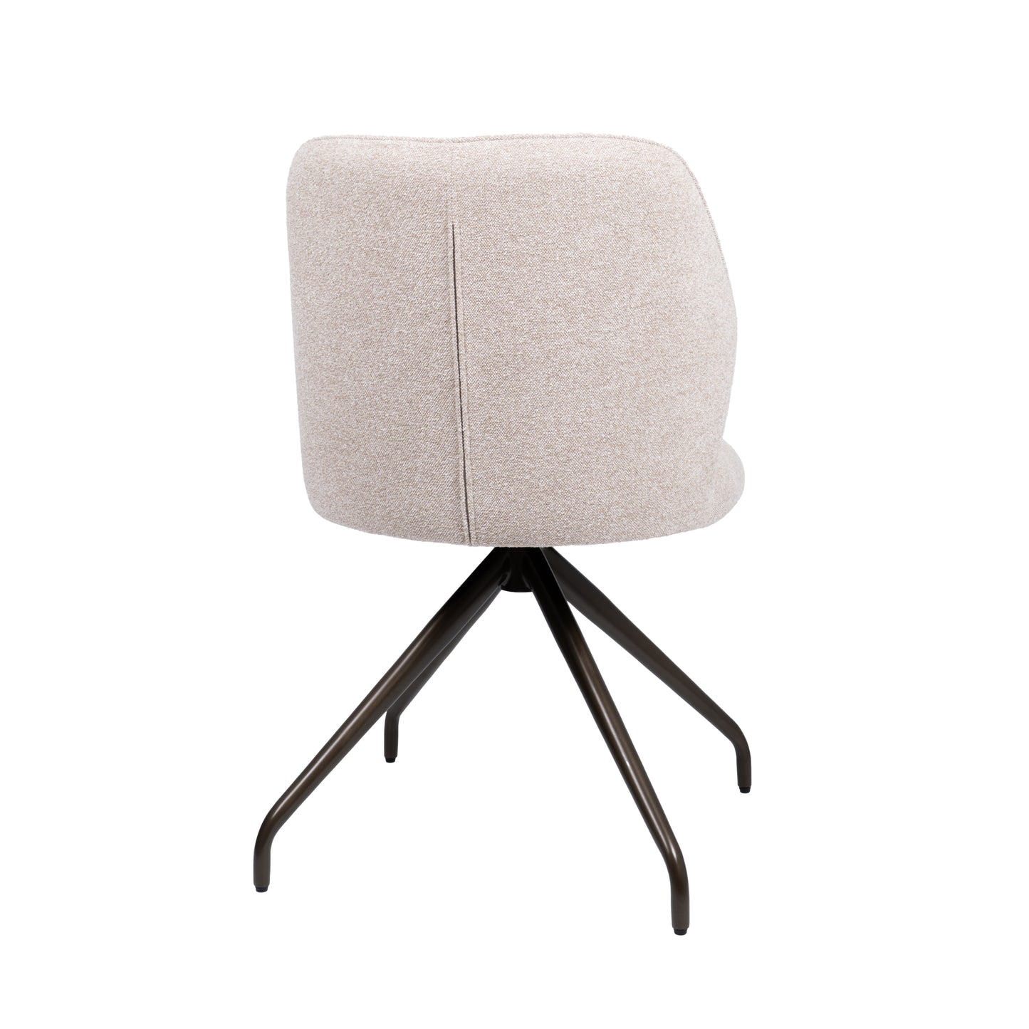 HelloChair HC21 Rivi eetkamerstoel Lake Linen spinpoot anodic brown