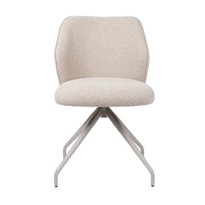 HelloChair HC21 Rivi eetkamerstoel Lake Linen spinpoot beige