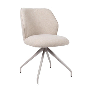 HelloChair HC21 Rivi eetkamerstoel Lake Linen spinpoot beige