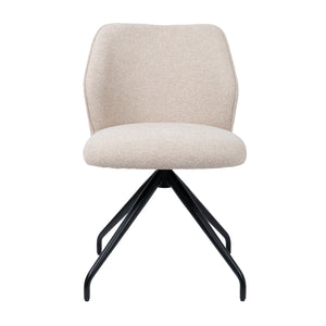 HelloChair HC21 Rivi eetkamerstoel Lake Linen spinpoot zwart