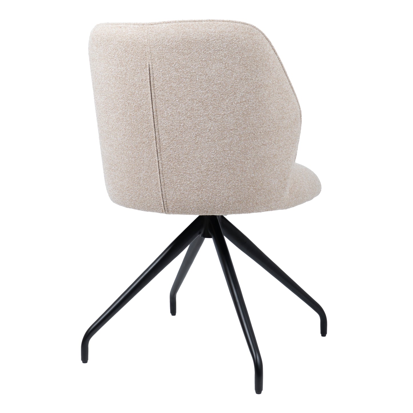 HelloChair HC21 Rivi eetkamerstoel Lake Linen spinpoot zwart