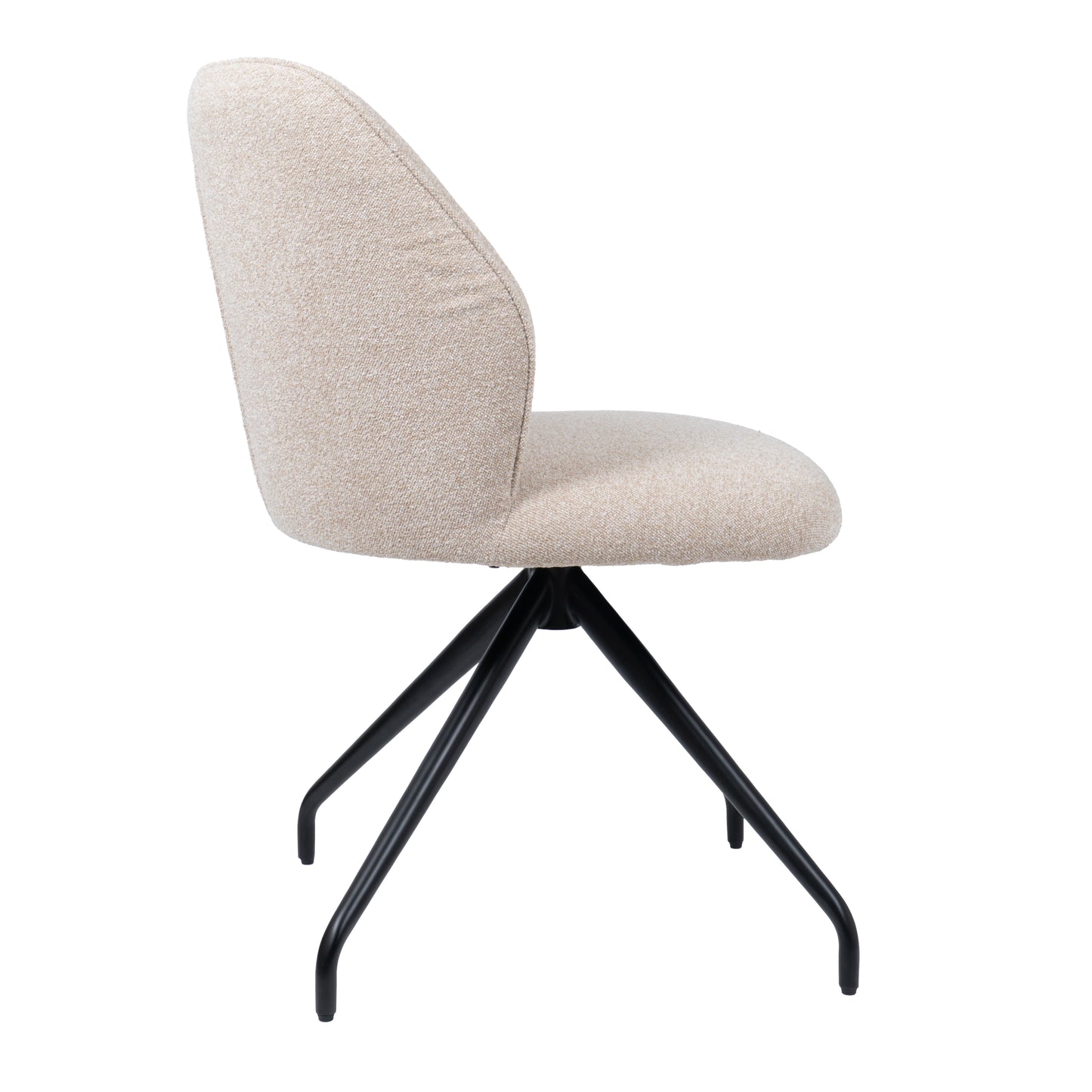 HelloChair HC21 Rivi eetkamerstoel Lake Linen spinpoot zwart