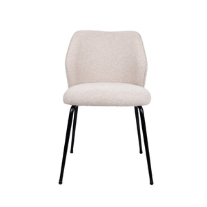HelloChair HC21 Rivi eetkamerstoel Lake Linen vierpoot zwart
