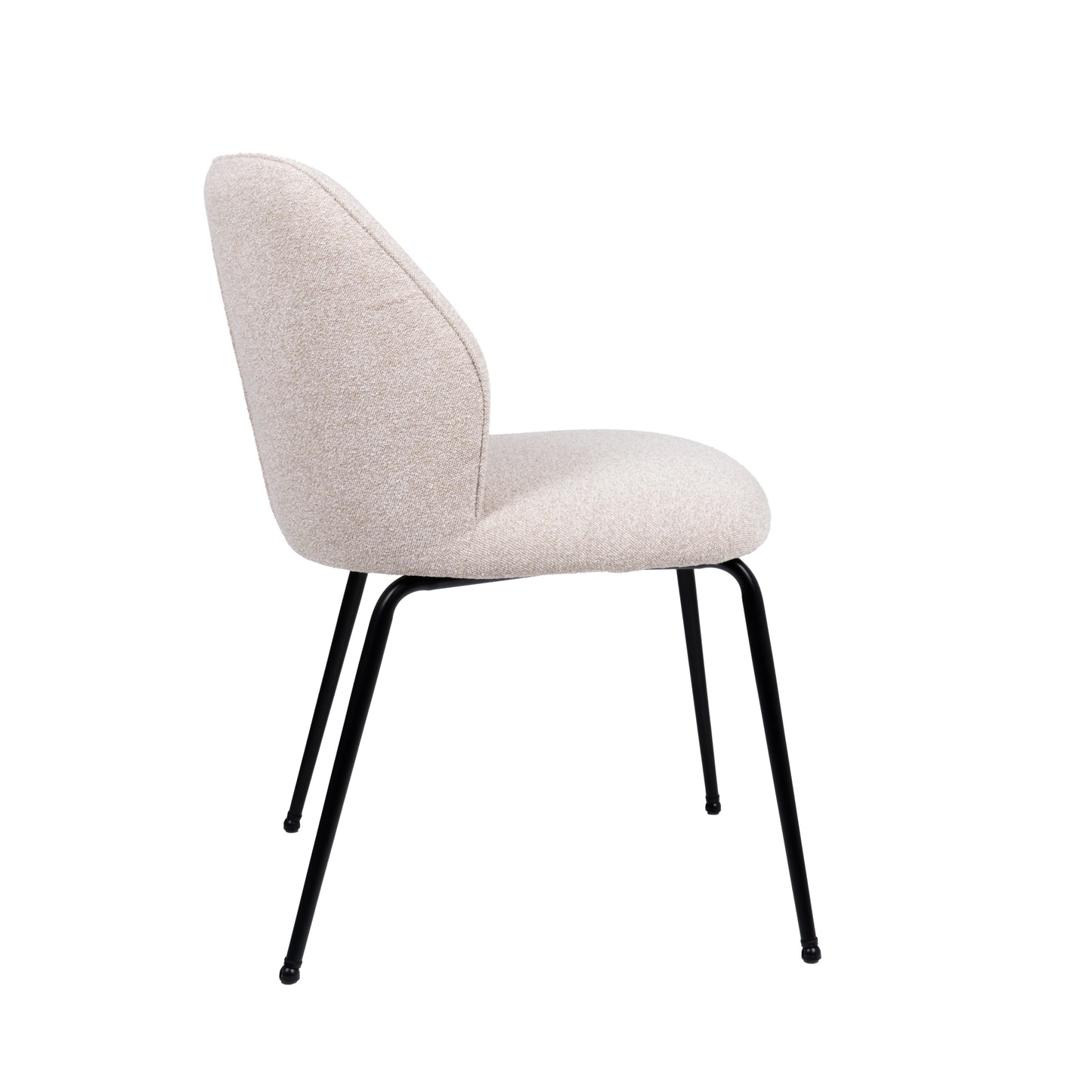 HelloChair HC21 Rivi eetkamerstoel Lake Linen vierpoot zwart