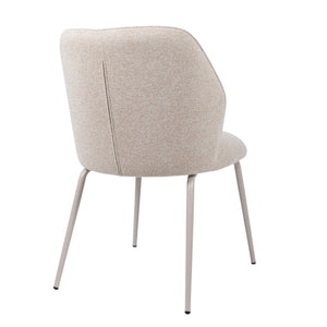 HelloChair HC21 Rivi eetkamerstoel Lake Linen vierpoot beige