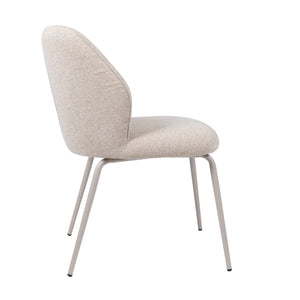 HelloChair HC21 Rivi eetkamerstoel Lake Linen vierpoot beige