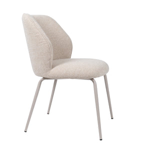 HelloChair HC21 Rivi eetkamerstoel Lake Linen vierpoot beige