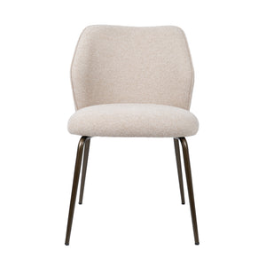 HelloChair HC21 Rivi eetkamerstoel Lake Linen vierpoot anodic brown