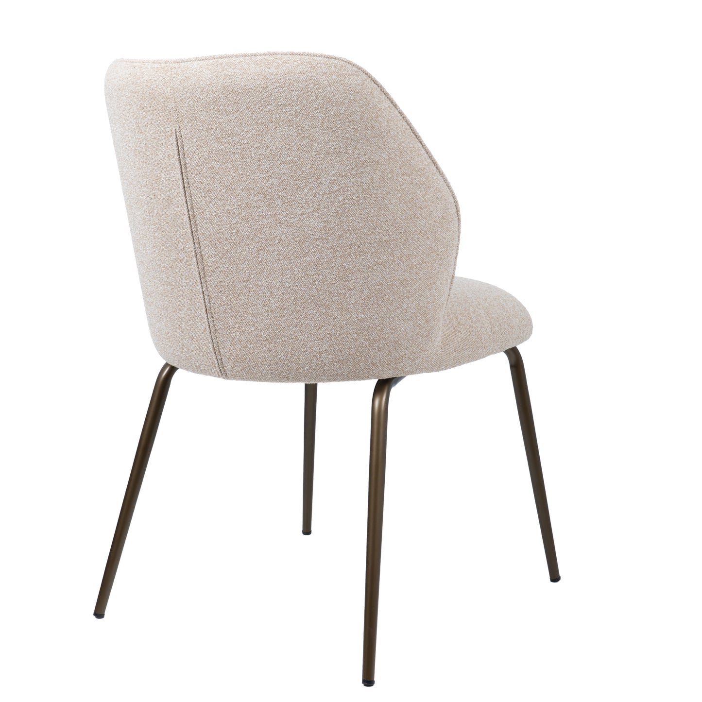 HelloChair HC21 Rivi eetkamerstoel Lake Linen vierpoot anodic brown