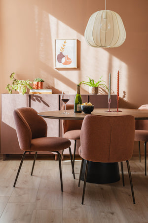 HelloChair HC21 Rivi eetkamerstoel Lake Oats spinpoot anodic brown