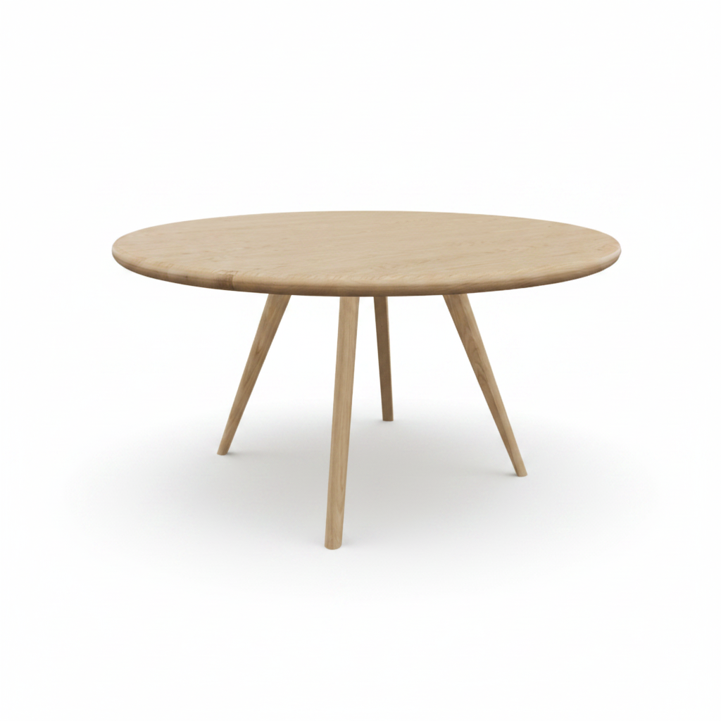 HelloTable Novum 15 eettafel rond Ø140 cm eiken Naturel
