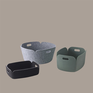 Muuto Restore Round opbergmand Black