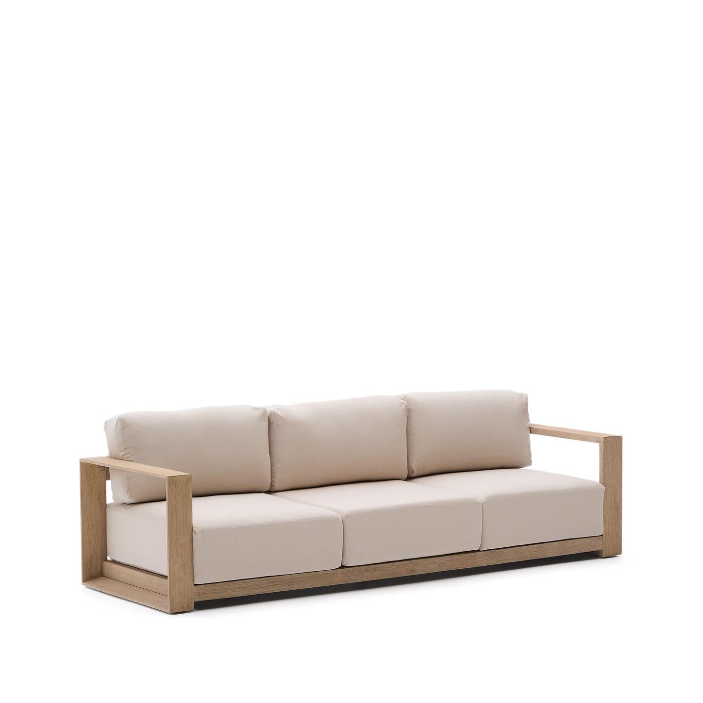 Kave Home Ambra 3-zits bank acaciahout