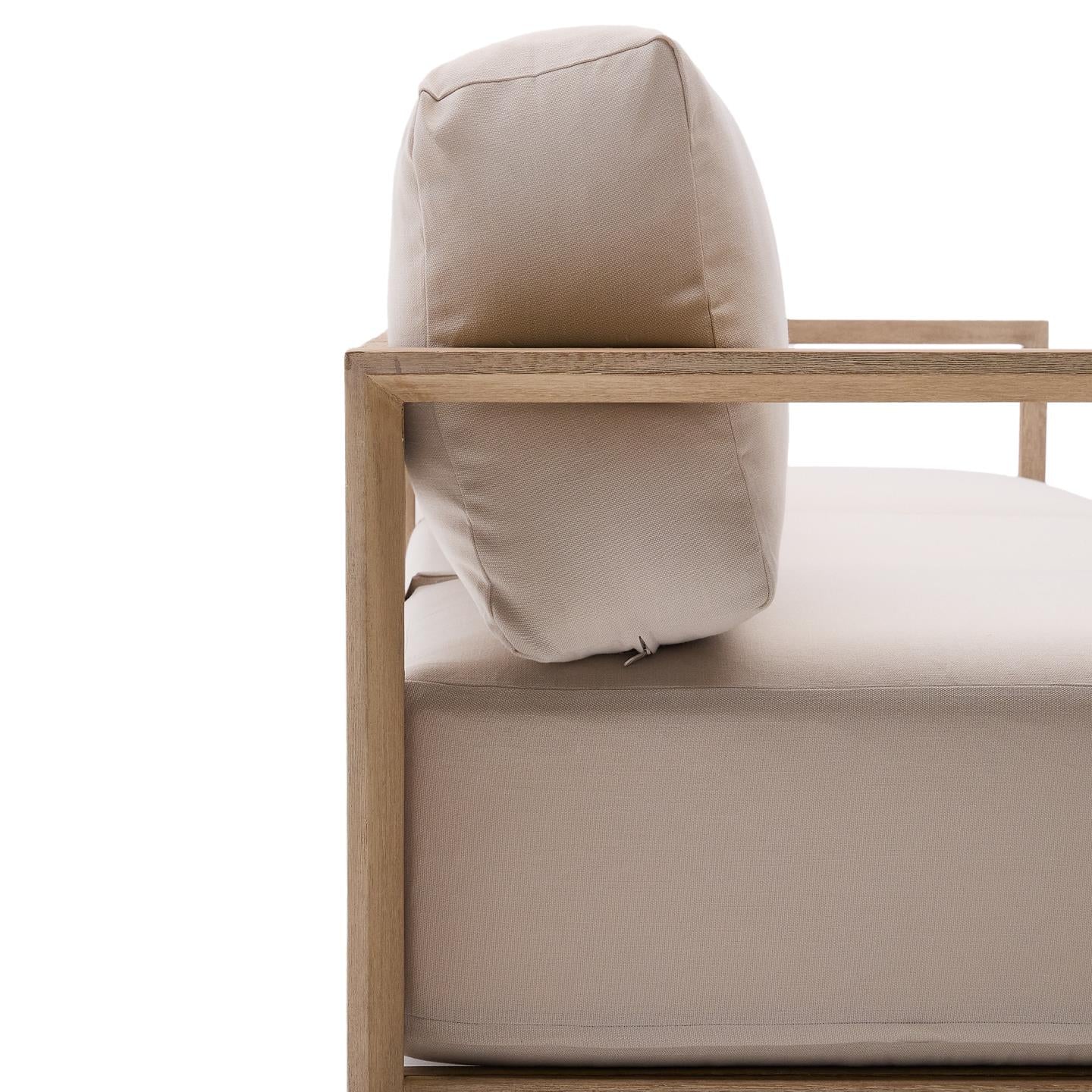Kave Home Ambra 3-zits bank acaciahout