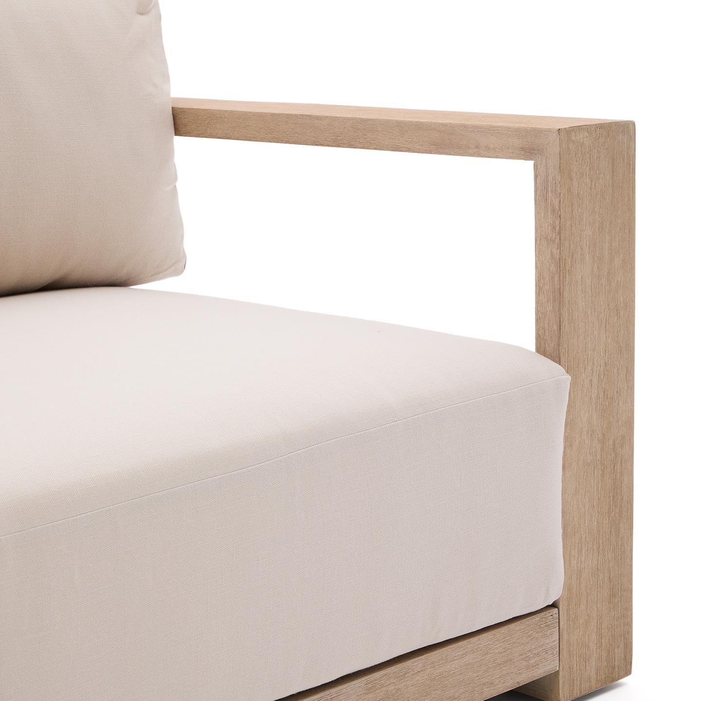 Kave Home Ambra 3-zits bank acaciahout
