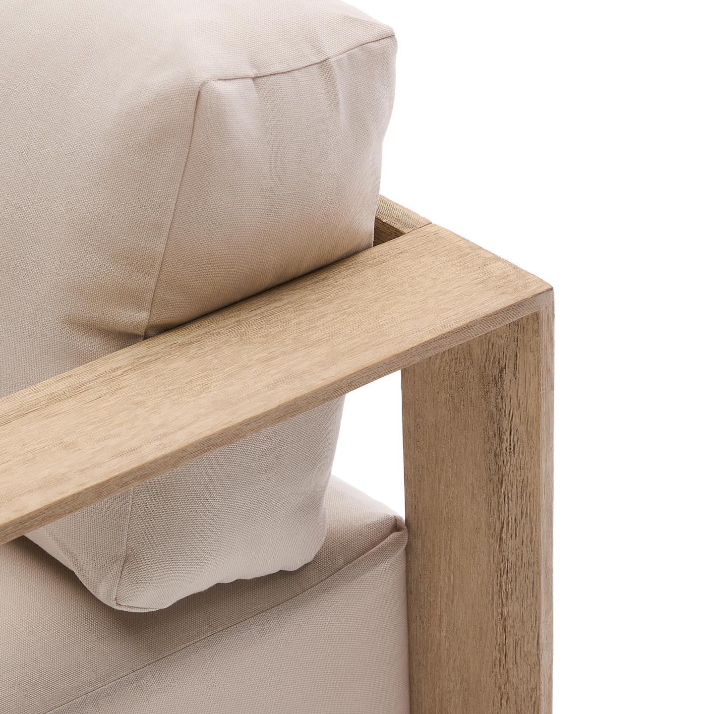 Kave Home Ambra 2-zits bank acaciahout