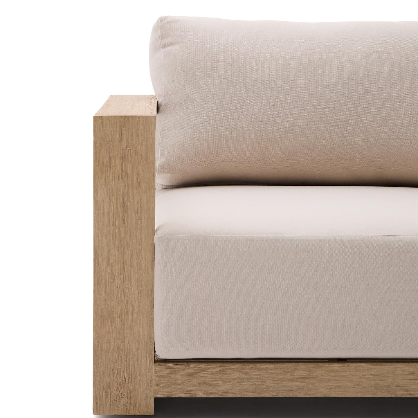 Kave Home Ambra 3-zits bank acaciahout