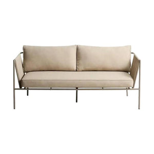 Kave Home Zivia 2-zits tuinbank Taupe