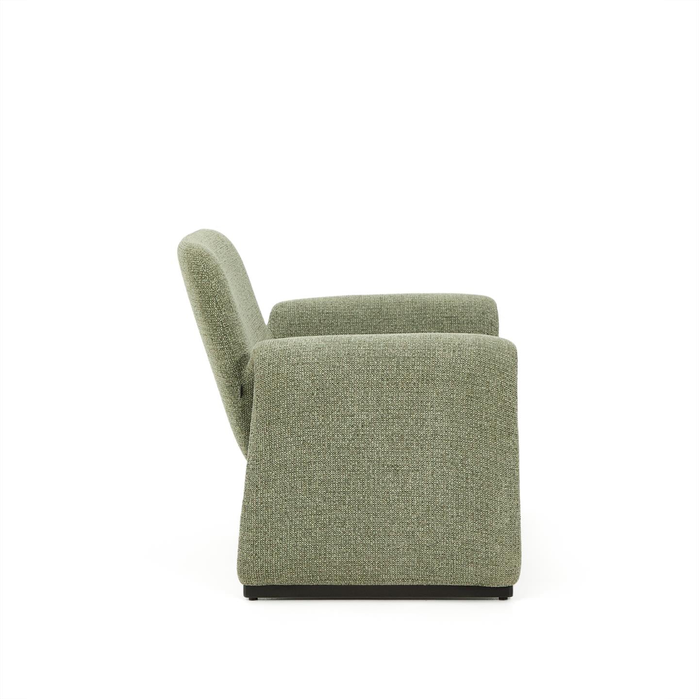 Kave Home Melvia fauteuil chenille Groen