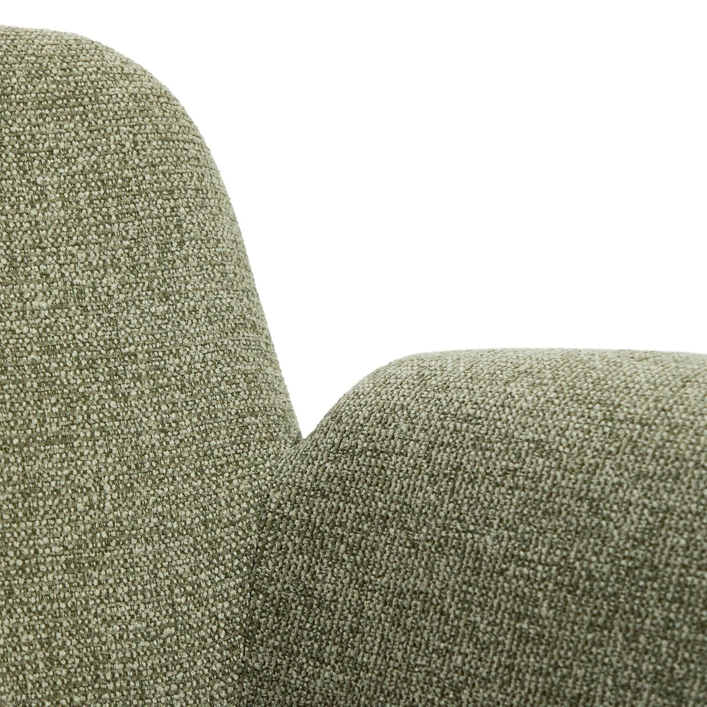 Kave Home Melvia fauteuil chenille Groen
