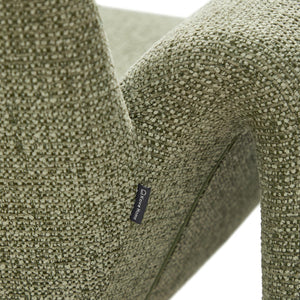 Kave Home Melvia fauteuil chenille Groen