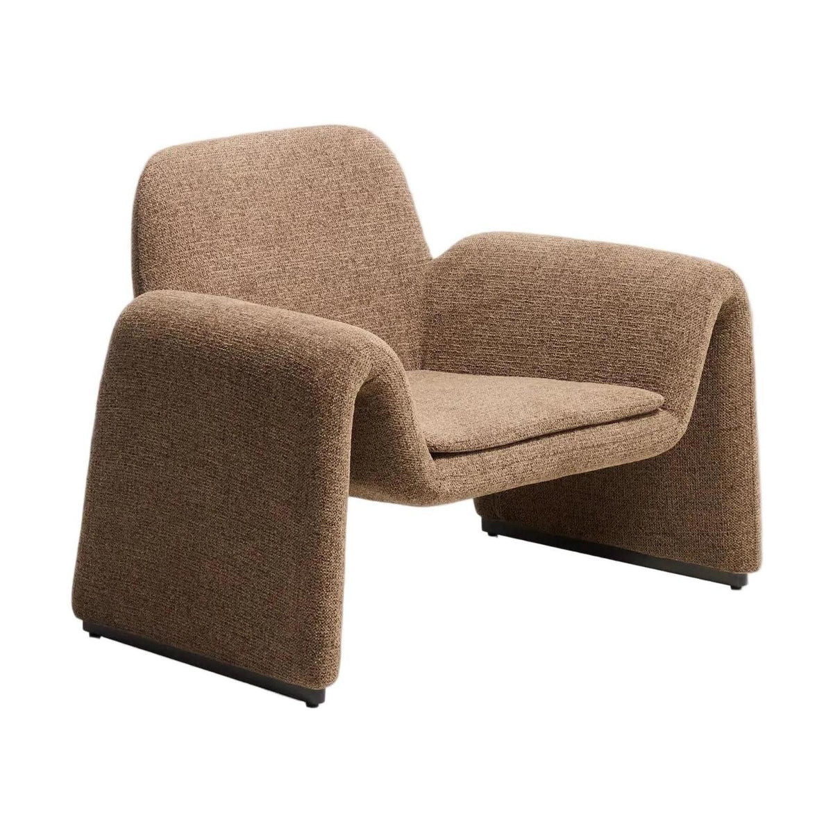 Kave Home Melvia fauteuil chenille Chocoladebruin