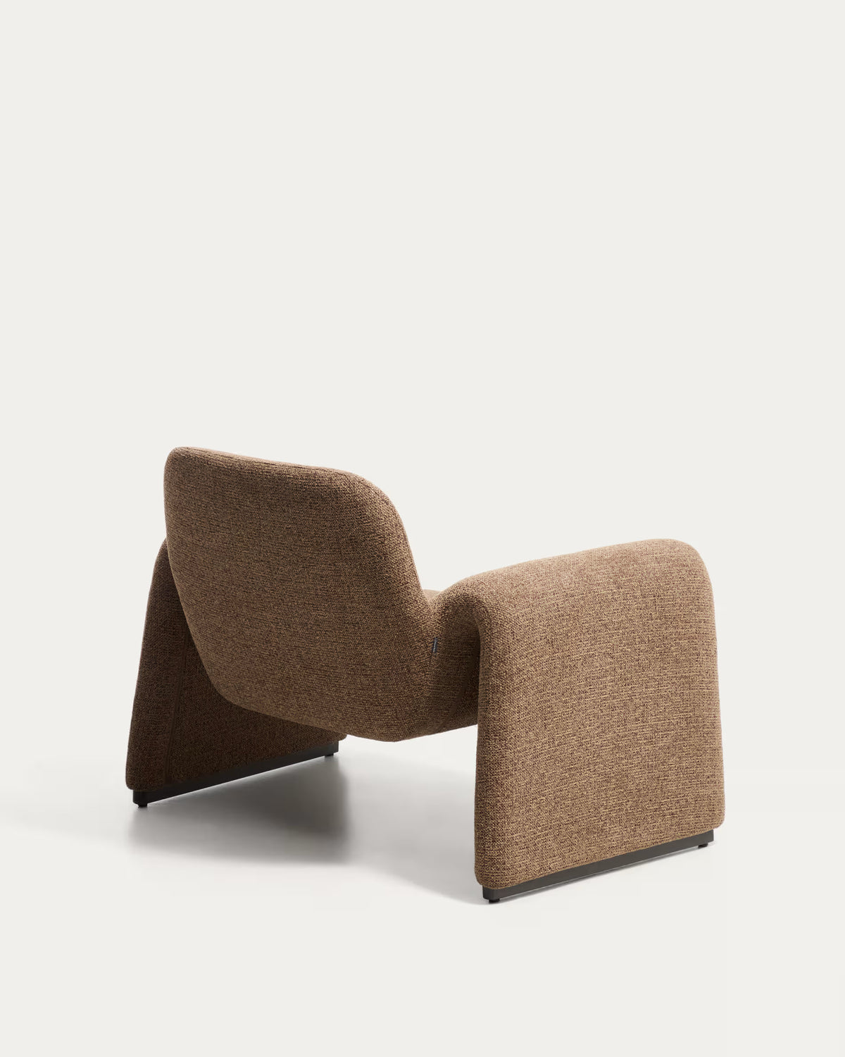 Kave Home Melvia fauteuil chenille Chocoladebruin