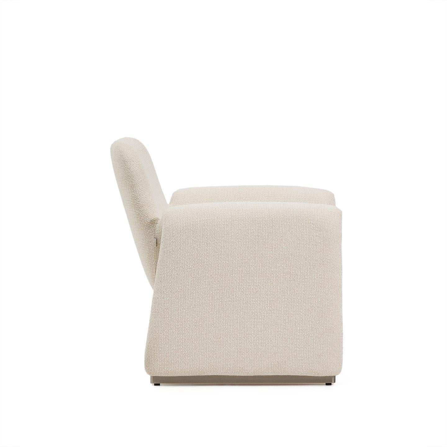 Kave Home Melvia fauteuil chenille Beige