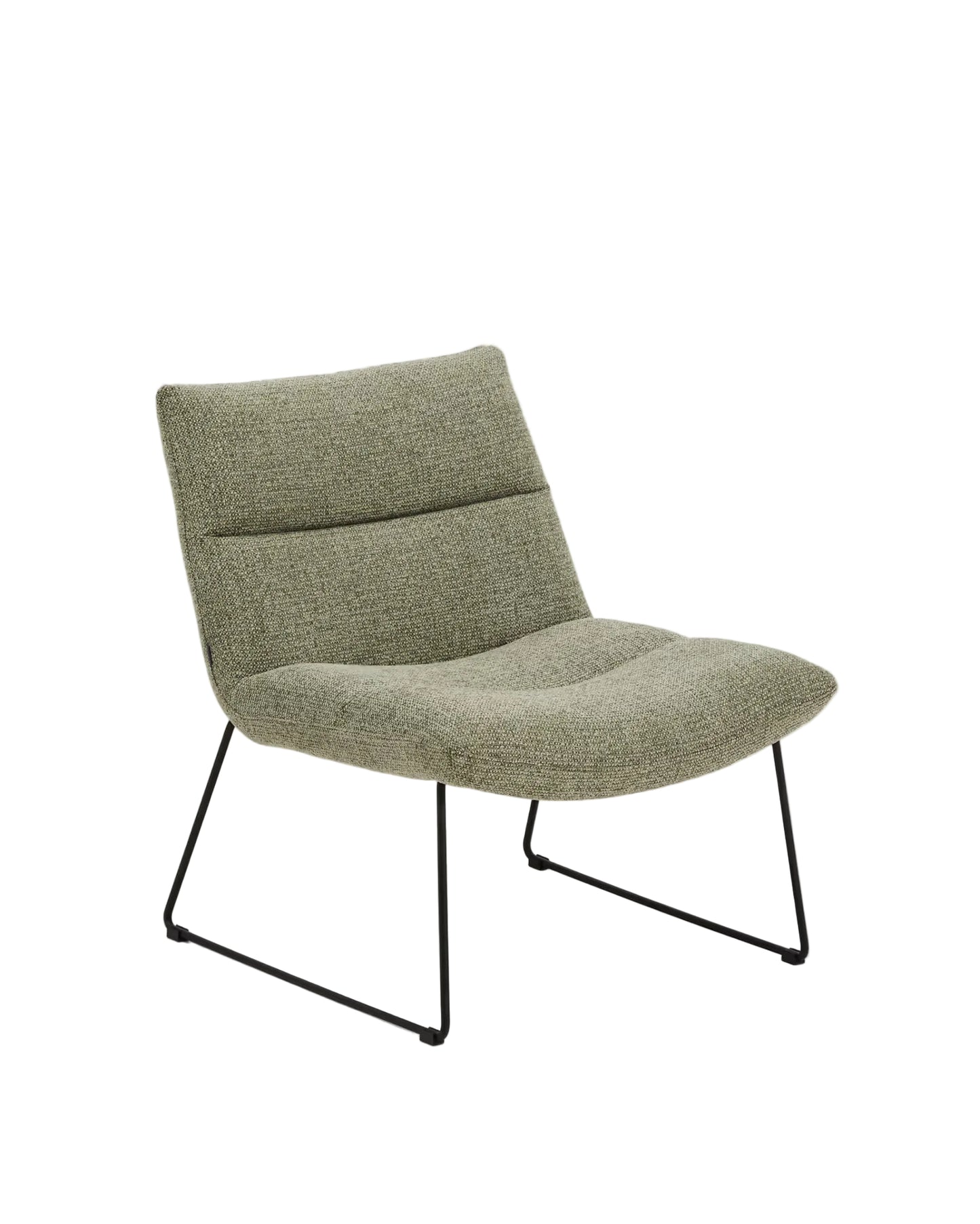 Kave Home Asen fauteuil chenille Groen